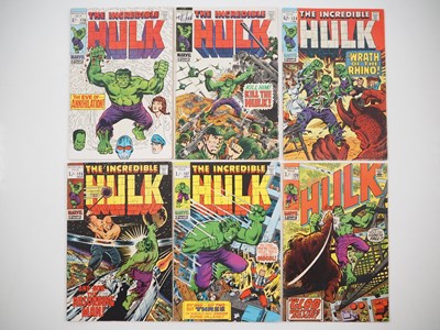 Lot 576 - INCREDIBLE HULK #116, 120, 124, 125, 127, 129...