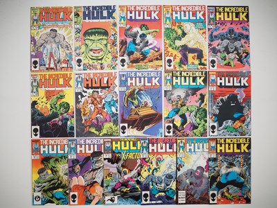 Lot 592 - INCREDIBLE HULK #324 to 339 (16 in Lot) -...