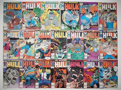 Lot 593 - INCREDIBLE HULK #341 to 360 (20 in Lot) -...