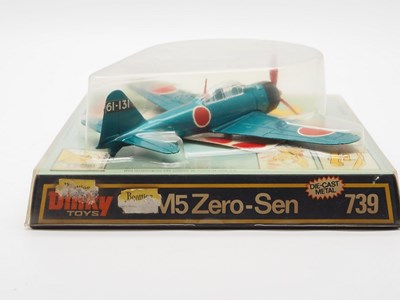 Lot 20 - A DINKY Toys No 739 A6M5 Zero-Sen Fighter -...