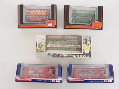 Lot 31 - A group of 1:76 scale diecast buses and a...