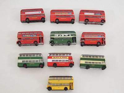 Lot 50 - A group of unboxed 1:50 scale diecast buses,...