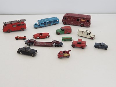 Lot 82 - A group of playworn diecast cars, vans and...