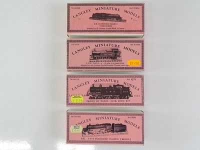 Lot 72 - A quantity of N Gauge white metal steam...
