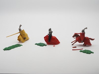 Lot 113 - A group of plastic mediaeval knights by TIMPO...
