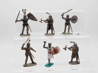 Lot 113 - A group of plastic mediaeval knights by TIMPO...