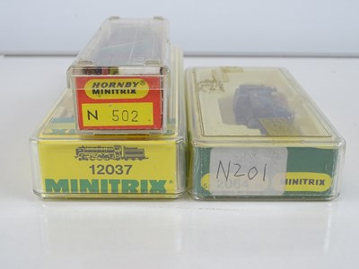 Lot 75 - A small group of MINITRIX steam and diesel...