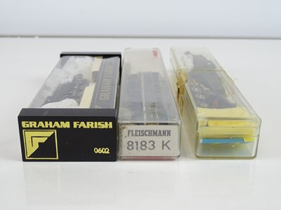 Lot 76 - A small mixed group of N Gauge steam locos and...