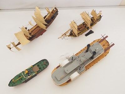 Lot 149 - A group of kitbuilt ships comprising a paddle...