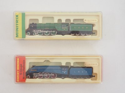 Lot 159 - A pair of MINITRIX N gauge LNER steam...