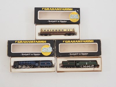 Lot 167 - A pair of GRAHAM FARISH N gauge steam...