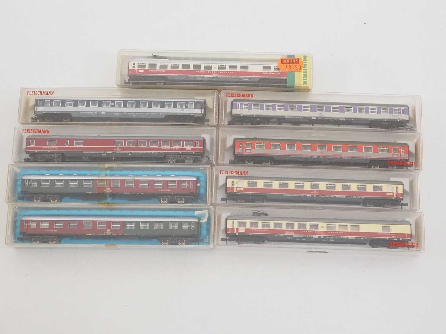 Lot 178 - A group of N gauge German outline coaches by...