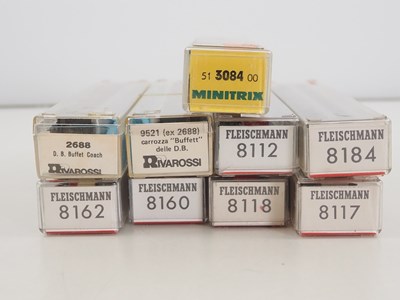 Lot 178 - A group of N gauge German outline coaches by...