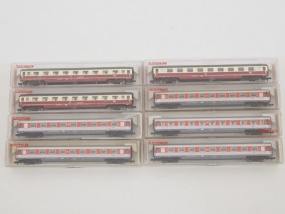 Lot 179 - A group of N gauge German outline coaches by...