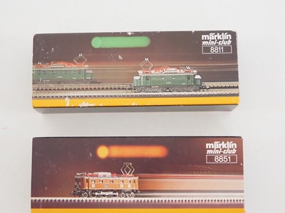 Lot 189 - A pair of MARKLIN Mini-Club Z gauge electric...