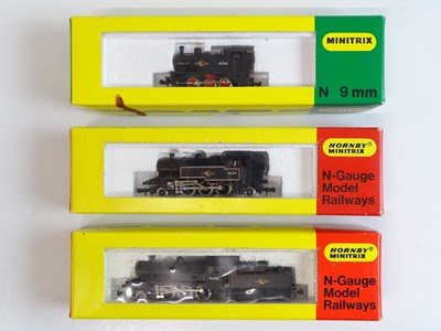 Lot 82 - A trio of MINITRIX steam locomotives all in BR...