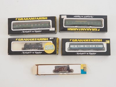 Lot 213 - A group of GRAHAM FARISH N gauge steam tank...