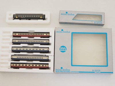 Lot 227 - A group of MINIBAHN N gauge rolling stock...