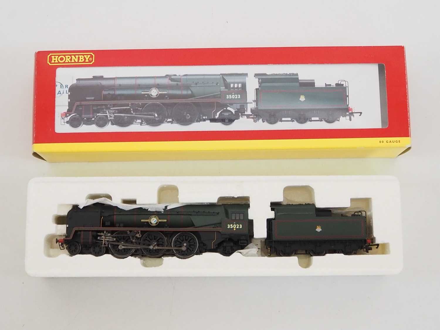 Lot 265 - A HORNBY OO gauge R2170 Merchant Navy class