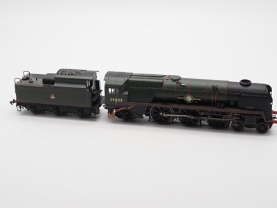 Lot 265 - A HORNBY OO gauge R2170 Merchant Navy class...