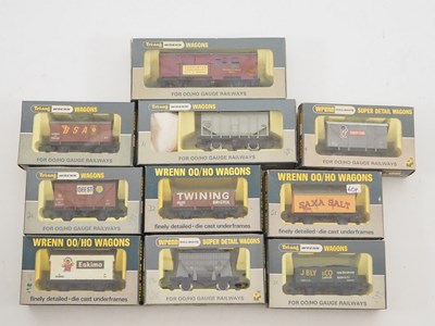 Lot 368 - A mixed group of WRENN OO gauge wagons of...