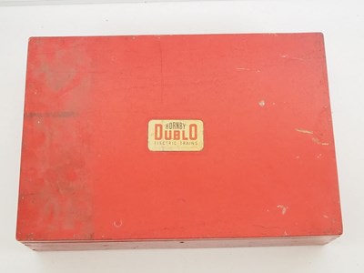 Lot 373 - A HORNBY DUBLO electric railway red painted...