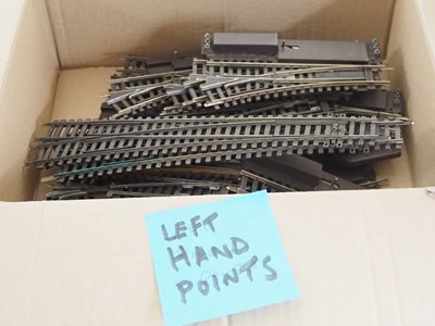 Lot 383 - A quantity unboxed HORNBY DUBLO 2-rail track -...