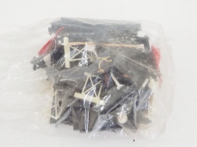 Lot 383 - A quantity unboxed HORNBY DUBLO 2-rail track -...