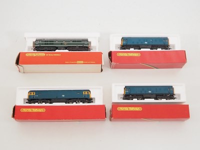 Lot 397 - A group of HORNBY OO gauge diesel locomotives,...