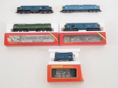 Lot 405 - A group of HORNBY and LIMA OO gauge diesel...