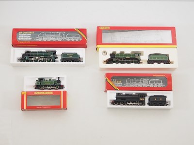 Lot 406 - A group of HORNBY OO gauge steam locomotives,...