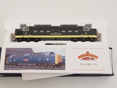 Lot 477 - A pair of BACHMANN OO gauge Deltic locomotives...