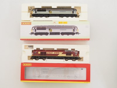 Lot 485 - A pair of HORNBY OO gauge diesel electric...