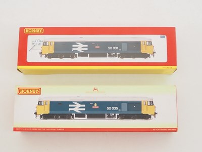 Lot 505 - A pair of HORNBY OO gauge Class 50 diesel...