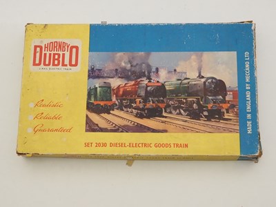 Lot 583 - A pair of HORNBY DUBLO OO gauge 2-rail goods...