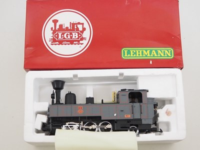 Lot 614 - An LGB 2070D G Scale Krauss 0-6-2T steam...