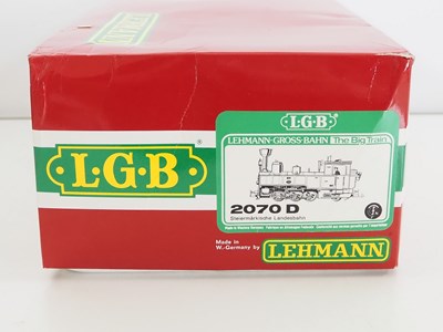 Lot 614 - An LGB 2070D G Scale Krauss 0-6-2T steam...