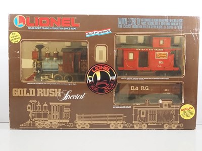 Lot 618 - A LIONEL G scale Gold Rush Special train set...