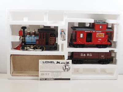 Lot 618 - A LIONEL G scale Gold Rush Special train set...