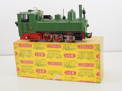 Lot 620 - An LGB 2073 G scale 0-6-2T steam locomotive in...