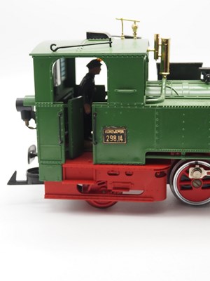 Lot 620 - An LGB 2073 G scale 0-6-2T steam locomotive in...