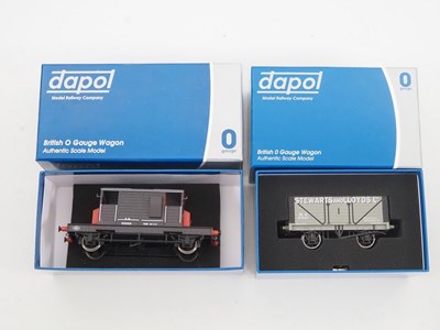 Lot 640 - A pair of DAPOL O gauge wagons, comprising of...