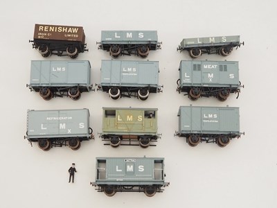 Lot 657 - A group of kitbuilt O gauge finescale vans and...