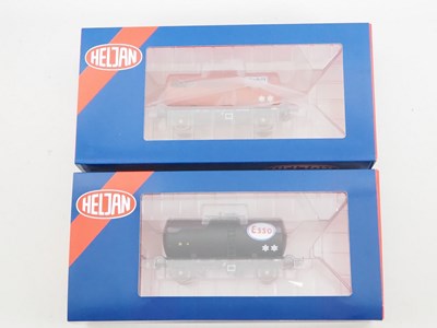 Lot 669 - A pair of HELJAN O gauge tank wagons,...