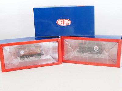 Lot 670 - A pair of HELJAN O gauge tank wagons,...