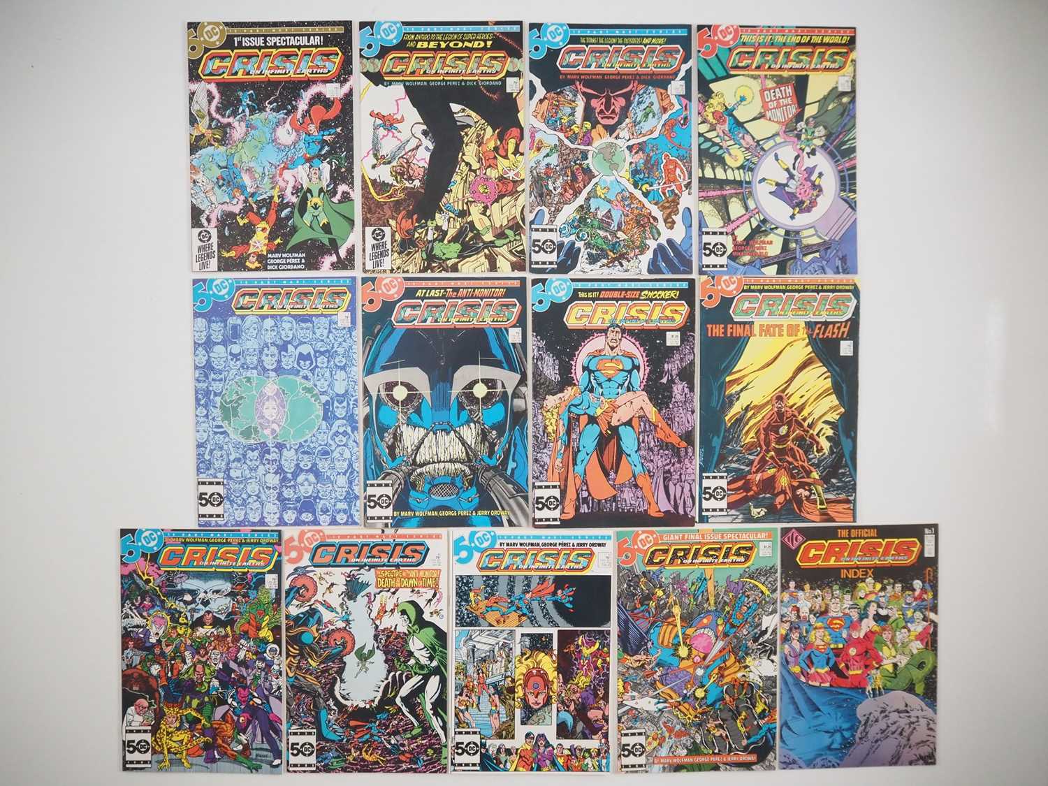 Lot 121 - CRISIS ON INFINITE EARTHS # 1, 2, 3, 4, 5, 6,...