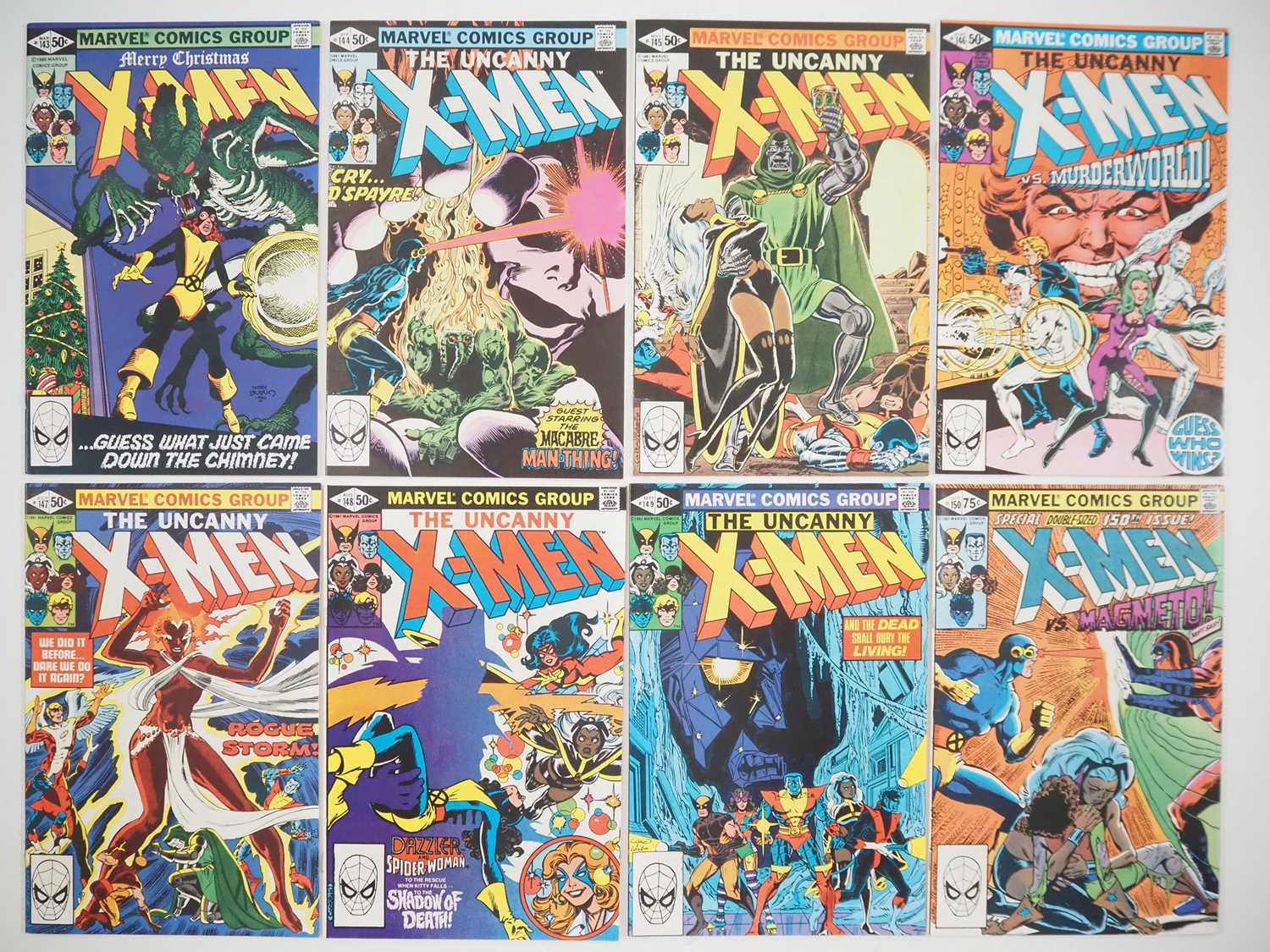 Lot 242 - UNCANNY X-MEN #143, 144, 145, 146, 147, 148,...