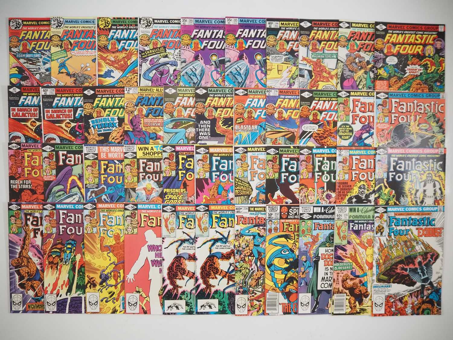 Lot 441 - FANTASTIC FOUR #201 to 240 (43 in Lot - 2...