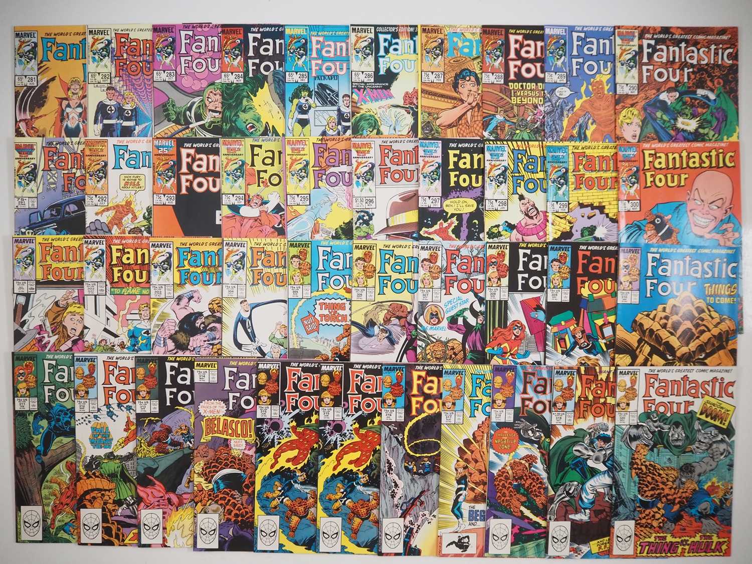 Lot 443 - FANTASTIC FOUR #281 to 320 (41 in Lot - 2...