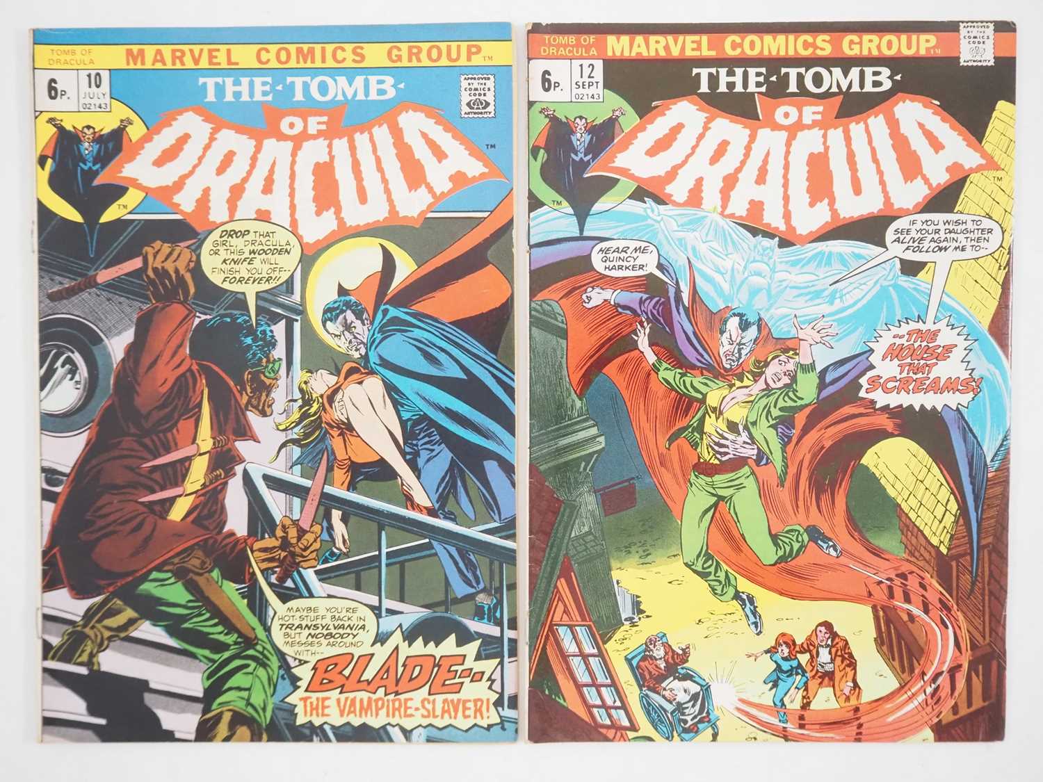 Lot 224 - TOMB OF DRACULA #10 & 12 (2 in Lot) - (1973 -...